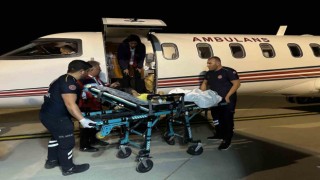 8 yaşındaki hasta çocuk ambulans uçak ile Ankaraya sevk edildi