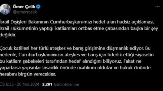 AK Parti Sözcüsü Çelik: İsrail Dışişleri Bakanının açıklaması katliamları örtbas etme çabasıdır