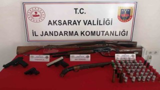 Aksaray jandarmadan silah kaçakçısına operasyon