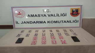 Amasyada 336 adet sentetik uyuşturucu hap ele geçirildi