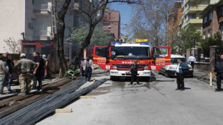 Ankarada YSK yakınında korkutan yangın