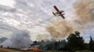 Antalyada nefes kesen orman yangını tatbikatına 2 sikorsky helikopter ve 3 uçak destek verdi