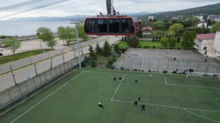 Antalyadaki teleferik kazasının ardından Trabzonda teleferik tatbikatı yapıldı