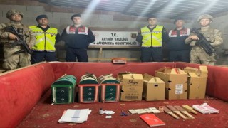 Artvinde horoz dövüşüne jandarma baskını