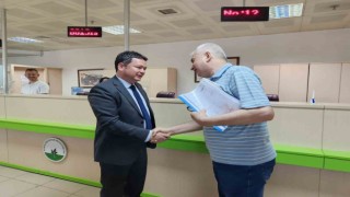 Başkan Aydın mesaiye personeli ziyaret ederek başladı