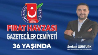 Başkan Gürtürk: “Fırat Havzası Gazeteciler Cemiyetimiz 36 yaşında “