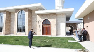 Başkan Palancıoğlu yapımı devam eden Adem Tanç Camiyi inceledi