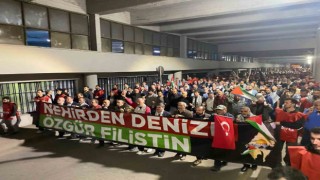 Başkentte binlerce vatandaş Filistin için yürüdü