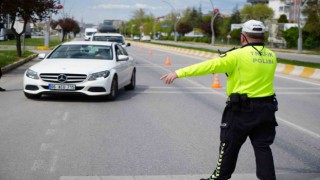 Bayram öncesi dron destekli trafik denetimi