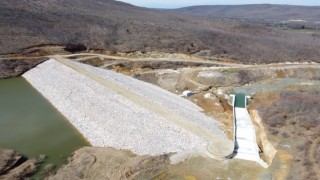 Bilecikte Elmabahçe Barajında su tutulmaya başlandı