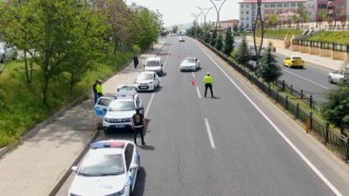 Bingölde dron destekli trafik denetimleri sürüyor