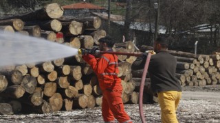 Boluda muhtemel orman yangınlarına yönelik eğitim tatbikatı yapıldı