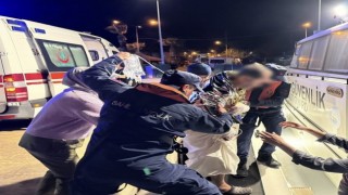 Bozcaadada yaralanan vatandaş tahliye edildi