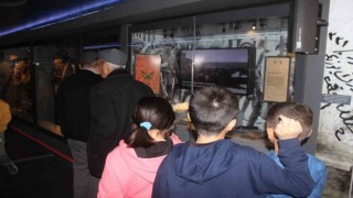 Çanakkale Savaşları Mobil Müze Tırı Karapınarda ziyaretçileriyle buluştu