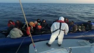 Çanakkalede 20si çocuk 42 kaçak göçmen yakalandı