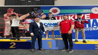 Canikli muaythai sporcusu Yiğit Keskin, Türkiye şampiyonu oldu