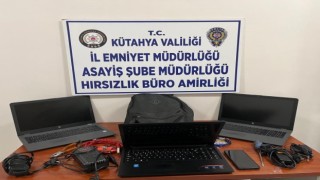 Çeşitli okullardan bilgisayarların çalınması olaylarının faili Kütahyada yakalandı