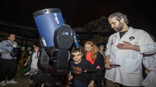 Çocuklar Mercanda ilk kez Gece Gözlem Etkinliğine katıldı