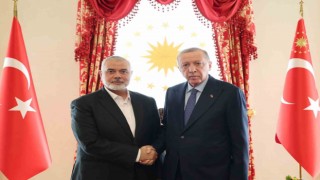 Cumhurbaşkanı Erdoğan, Dolmabahçede Hamas Siyasi Büro Başkanı Haniyeyi kabul etti