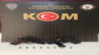 Didimde 3 adet ruhsatsız silah ele geçirildi