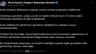 Dışişleri Sözcüsü Keçeli: Utanması gereken İsrailli yetkililerdir