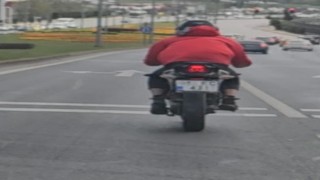 Dur ihtarına uymayan motosiklet sürücüsüne 48 bin lira ceza