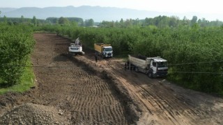 Düzcede bu yıl 4 bin 950 metre yeni yol açıldı