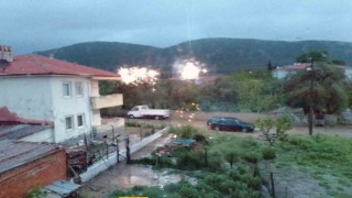 Elektrik tellerinin teması sonrası patlama yaşandı