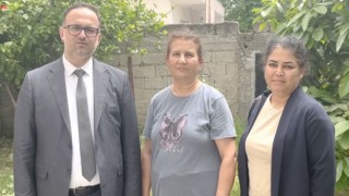 Emektar Ebeye, İl Sağlık Müdüründen Ziyaret