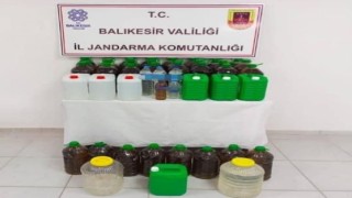 Erdekte kaçak alkol ve sahte zeytinyağı üretenlere yönelik operasyon