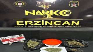 Erzincanda 169,86 gram skunk ele geçirildi