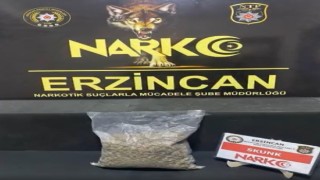 Erzincanda 523 gram skunk ele geçirildi