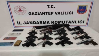 Gaziantepte 18 adet ruhsatsız silah ele geçirildi
