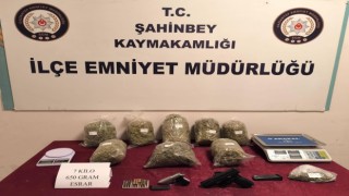 Gaziantepte 7 kilo esrar ele geçirildi: 3 gözaltı