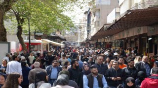 Gaziantepte çarşı pazarda bayram yoğunluğu