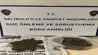 Geliboluda bir evde 186 gram uyuşturucu madde ele geçirildi