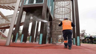 Gölbaşında park ve bahçelere bahar bakımı