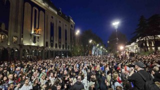Gürcistanda Yabancı Etkinin Şeffaflığı yasa tasarısı protestoları devam ediyor: 14 gözaltı