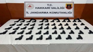 Hakkaride 58 adet tabanca ele geçirildi