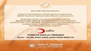 Halit Doğan, çiçek yerine Kızılaya bağış istedi