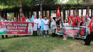 Hekimlerden Filistin için Sessiz yürüyüş