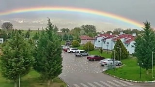 Hisarcık Esire Termal Turizm Merkezinde gökkuşağı büyüledi