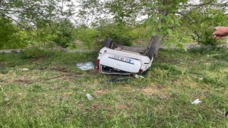 Ispartada otomobil takla attı: 1 ölü, 4 yaralı