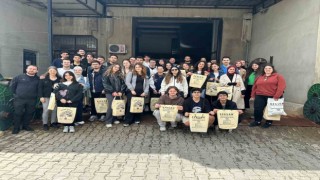 İTÜlü mühendis adayları Buldan bezi üretimini yerinde gördü