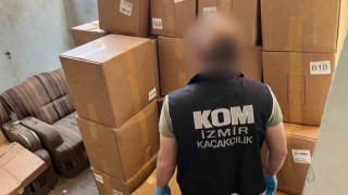 İzmirde 15 milyon TLlik tütün kaçakçılığı operasyonu: 19 gözaltı