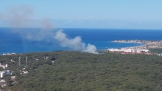 Jandarmanın dron kontrolü orman yangınının büyümesini önledi