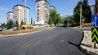 Kahramanmaraş'ta Başkonuş Caddesi Asfaltı Yenileniyor