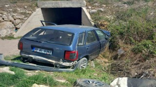 Kanala düşen otomobilin sürücüsü hayatını kaybetti