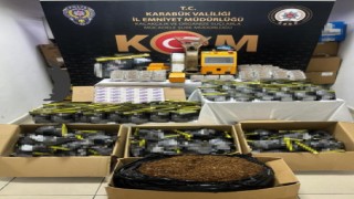 Karabükte 58 bin makaron ile 22 kilogram tütün ele geçirildi