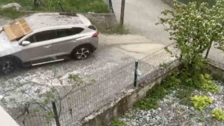 Kastamonuda dolu ve sağanak yağış